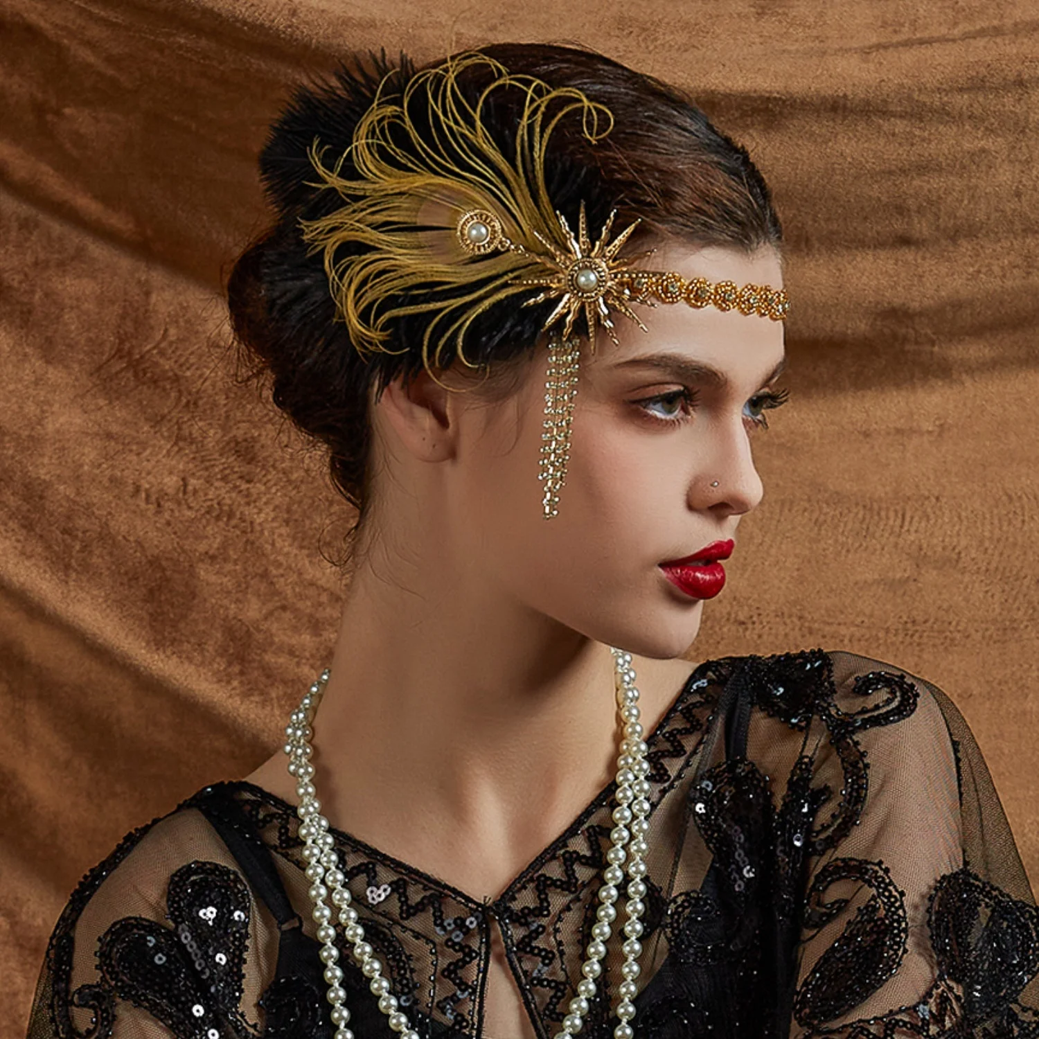 Women'S Fashion In The 1920S - Rhinestone HairBand 1920s Vintage Gatsby Party