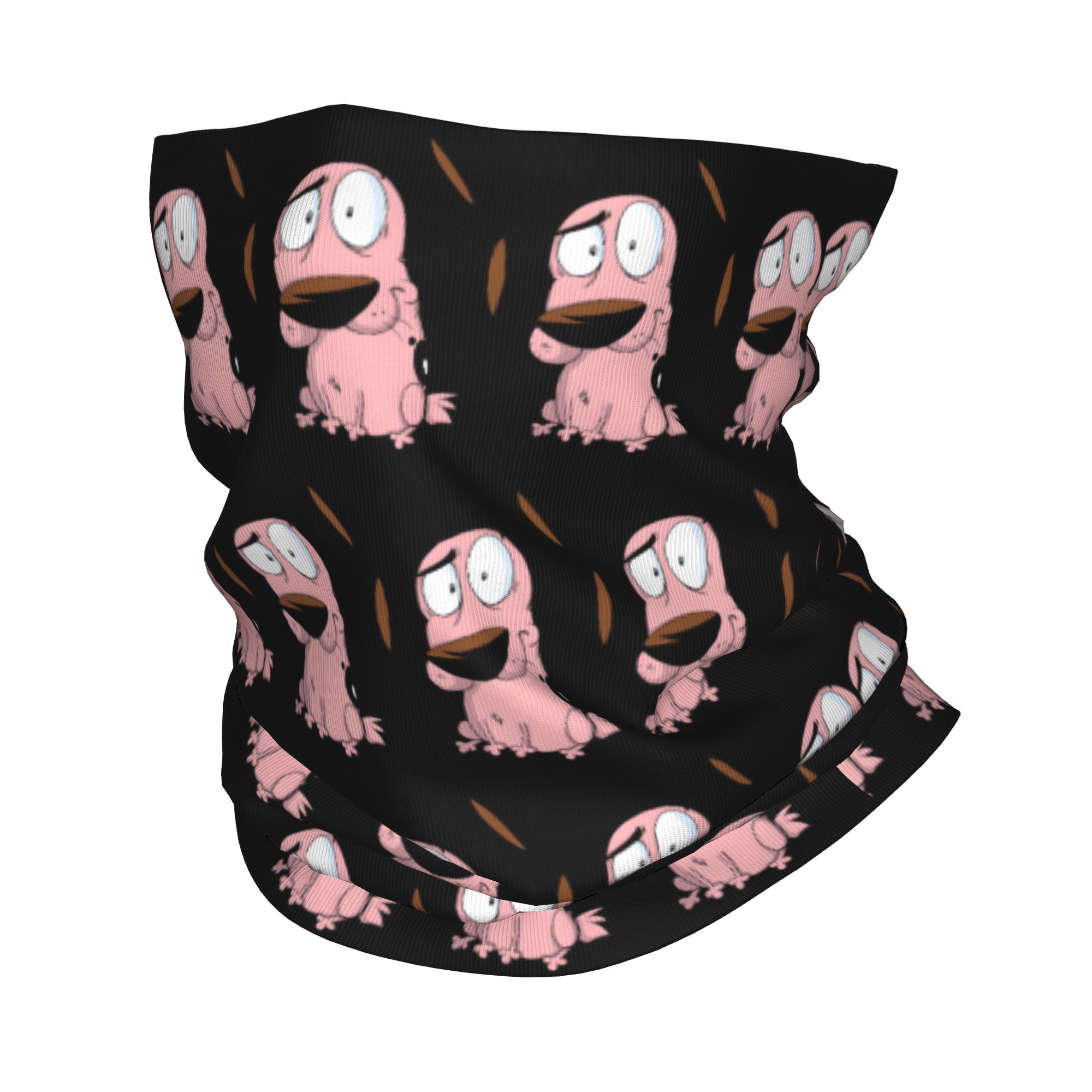 Women Fashion Drawing - Custom Cartoon Courage Dog Winter Headband