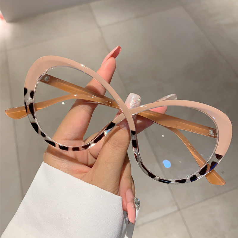 Women'S Fashion Glasses Non Prescription - KAMMPT Oversized Oval Eyeglasses Frame Fashion