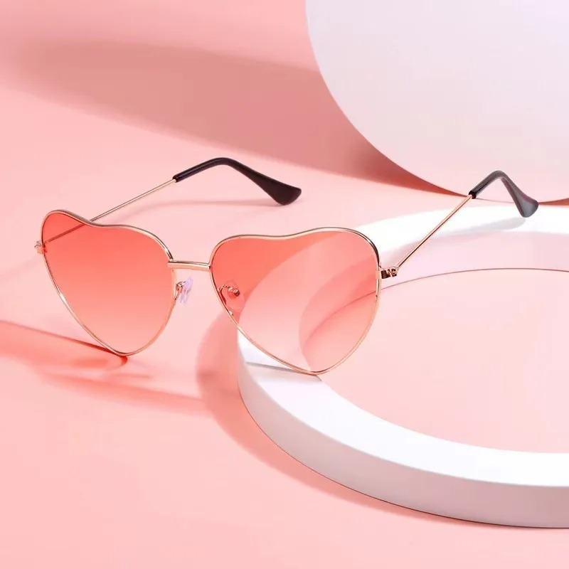 Women'S Fashion Eyeglasses - Fashion Heart Shaped Metal Sunglasses Vintage