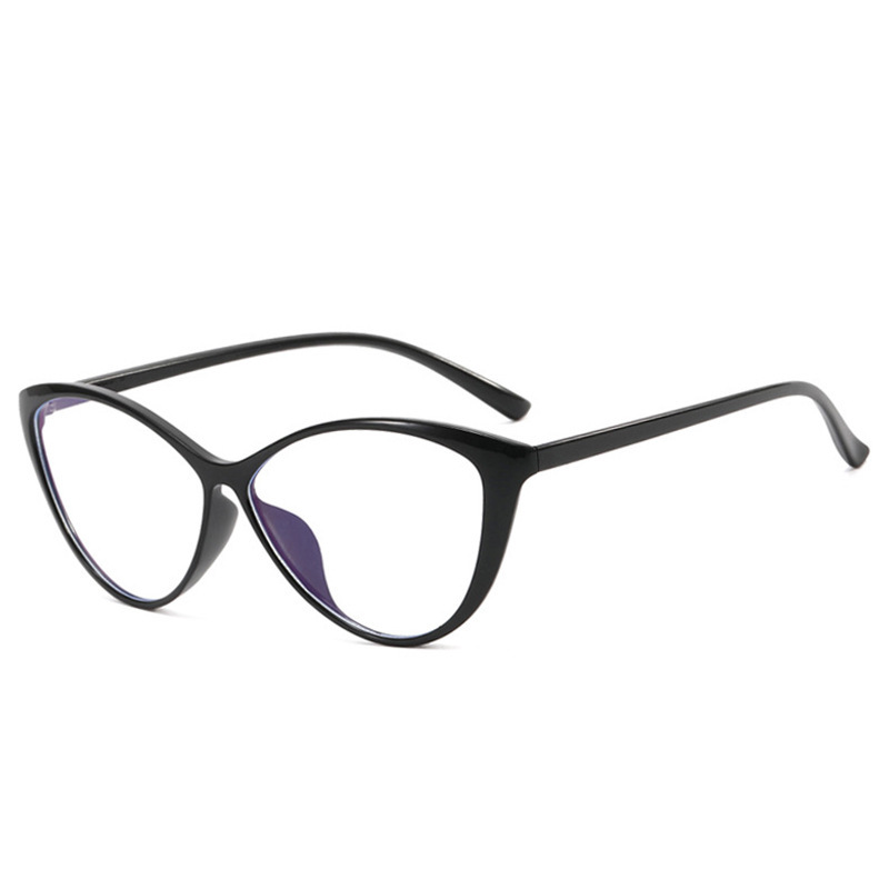 Women'S Fashion Glasses Non Prescription - New Large-frame Cat-eye Retro Anti-blue Light