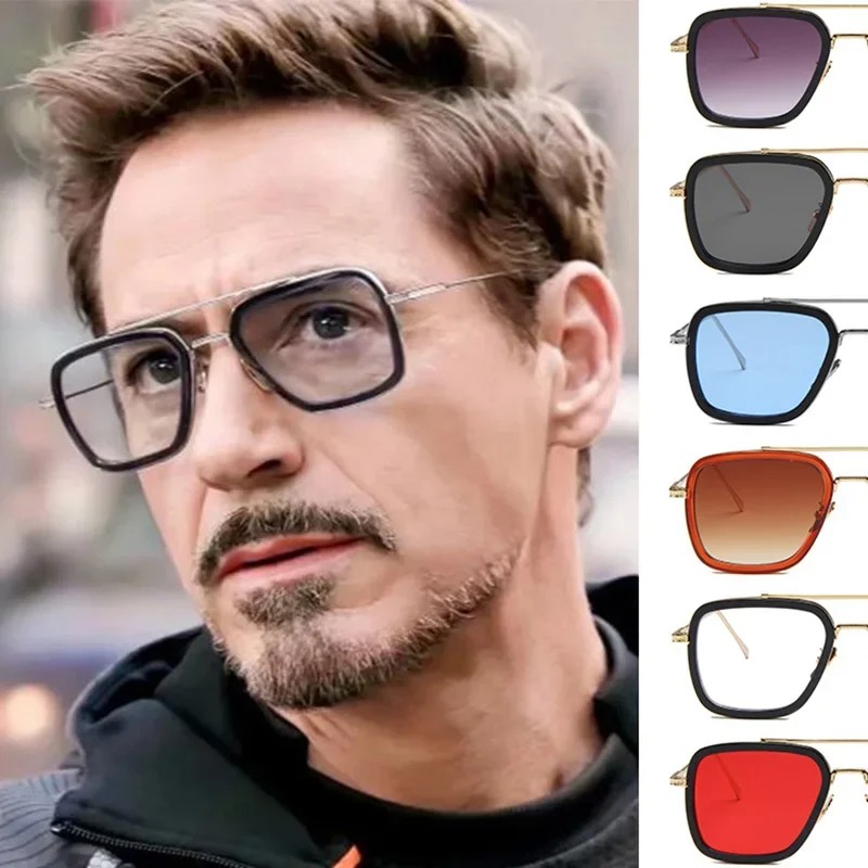 Women'S Fashion Eyeglasses - Steam Punk Tony Stark Sunglasses Men