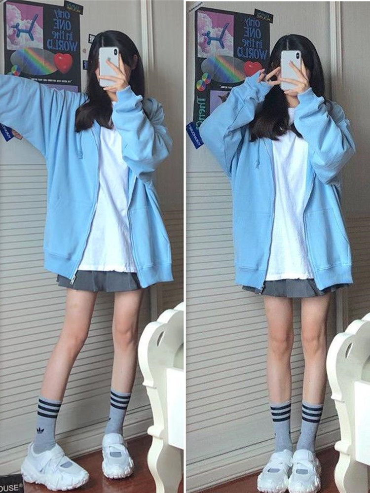 Oversized Hooded Sweatshirts K - огляд і ціна Women'S Fashion Zip Hoodie