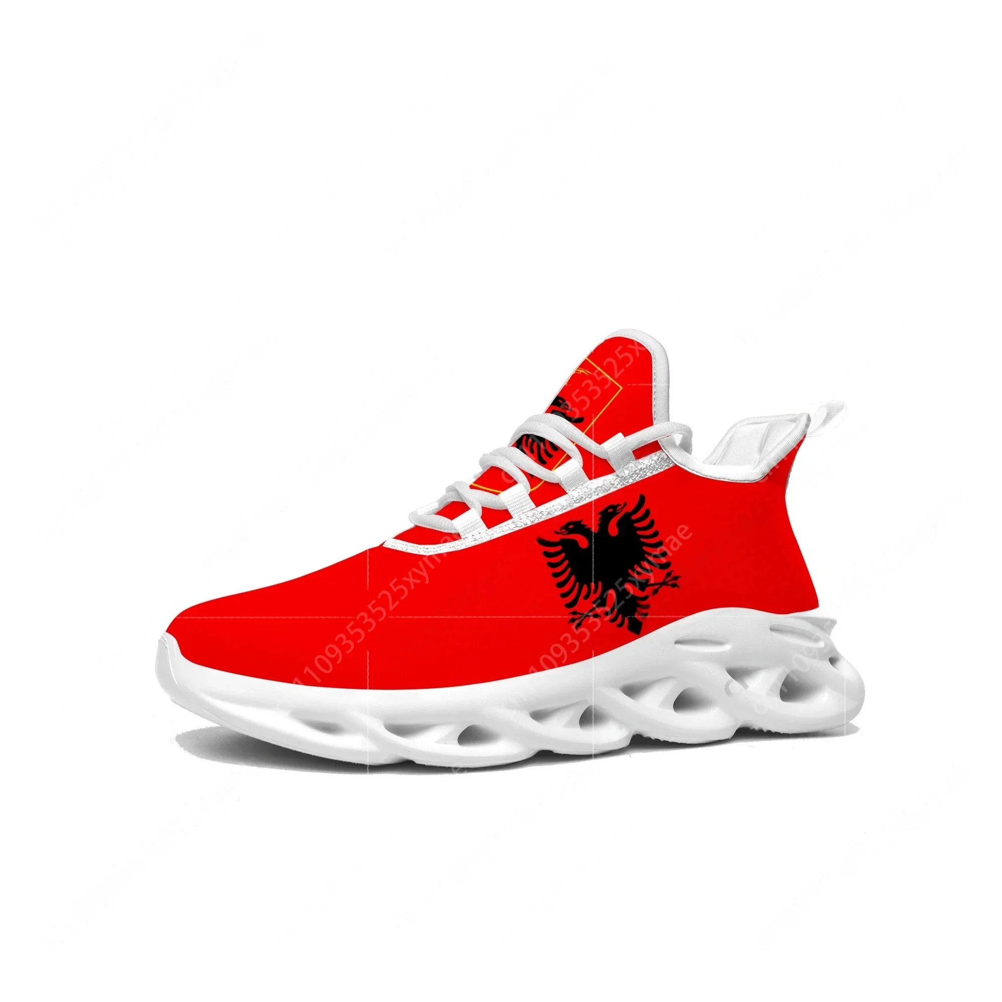 Albanian Flag Flats Sneakers M - огляд і ціна Women'S Fashion Running Shoes