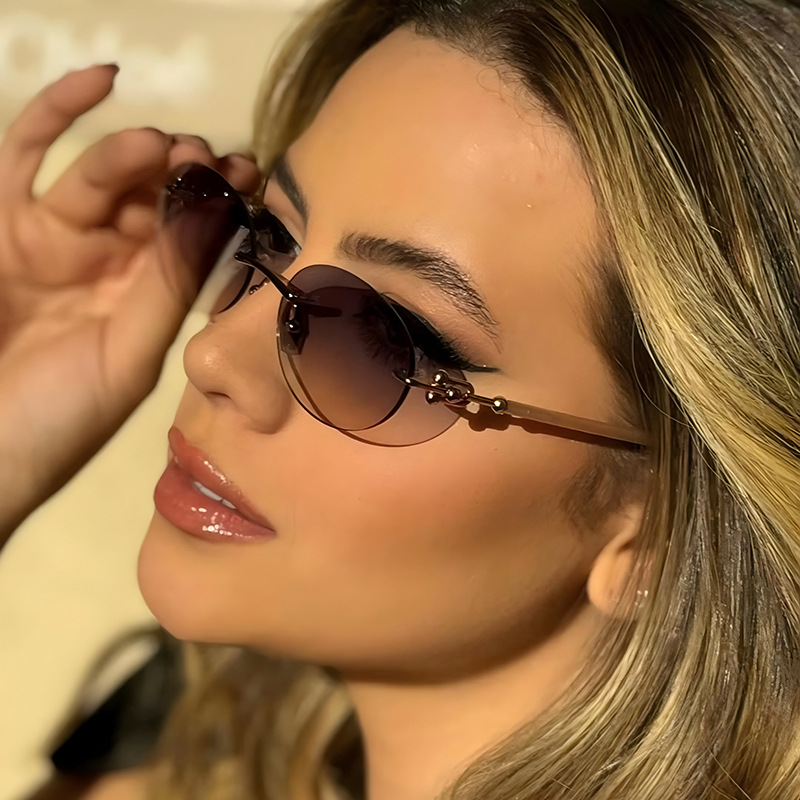 New Metal Frameless Oval Woman - огляд і ціна Women'S Fashion Eyeglasses