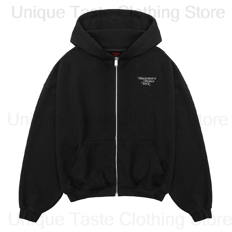 Jackson Wang MAGICMAN 2 Same Z - огляд і ціна Women'S Fashion Zip Hoodie