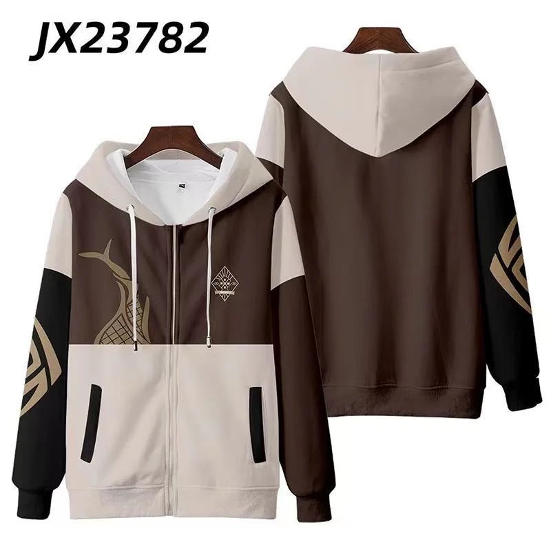 Genshin Impact Zhongli 3D Prin - огляд і ціна Women'S Fashion Zip Hoodie