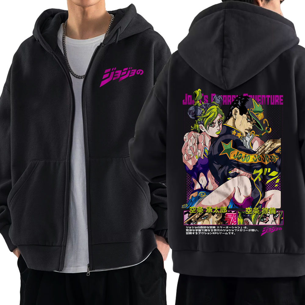 Anime Jojo Bizarre Adventure Z - огляд і ціна Women'S Fashion Zip Hoodie