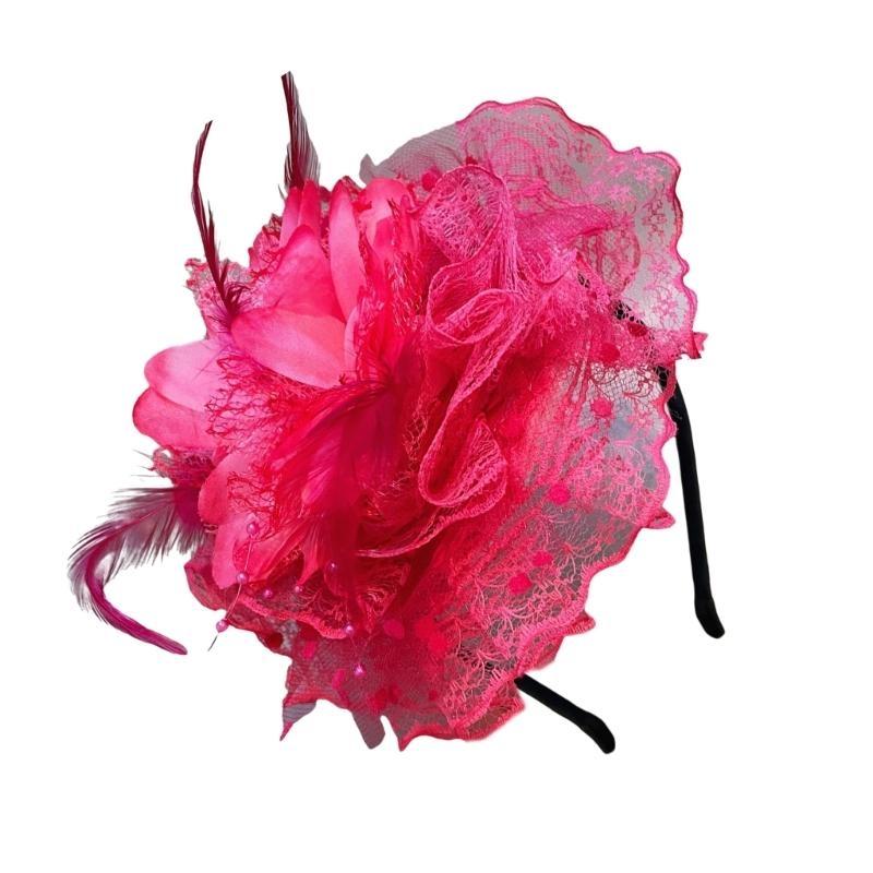 A52E Lace Flower Hair Hoop for - огляд і ціна Women'S Fashion In The 1920S
