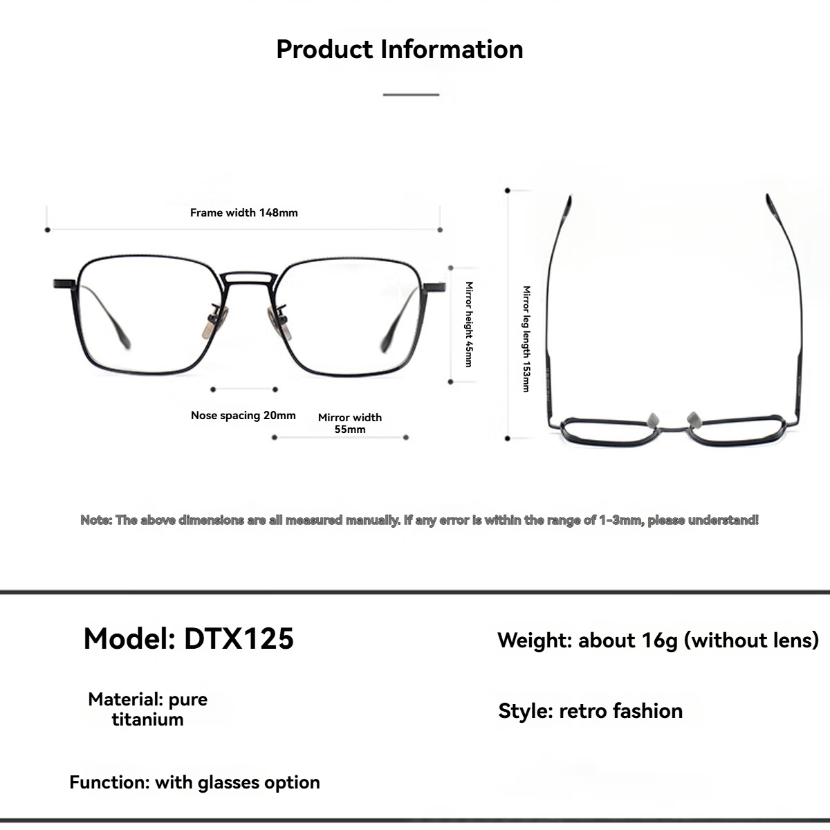 FYTOOMetal Frame Plain Eyeglas - огляд і ціна Women'S Fashion Glasses Non Prescription