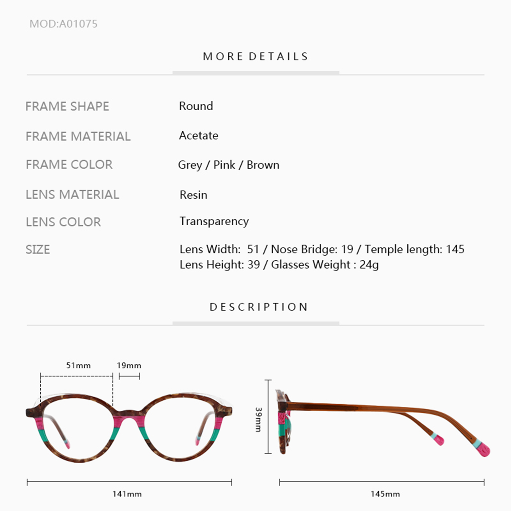 ZENOTTIC Design Women Oval Ace - огляд і ціна Women'S Fashion Glasses Non Prescription