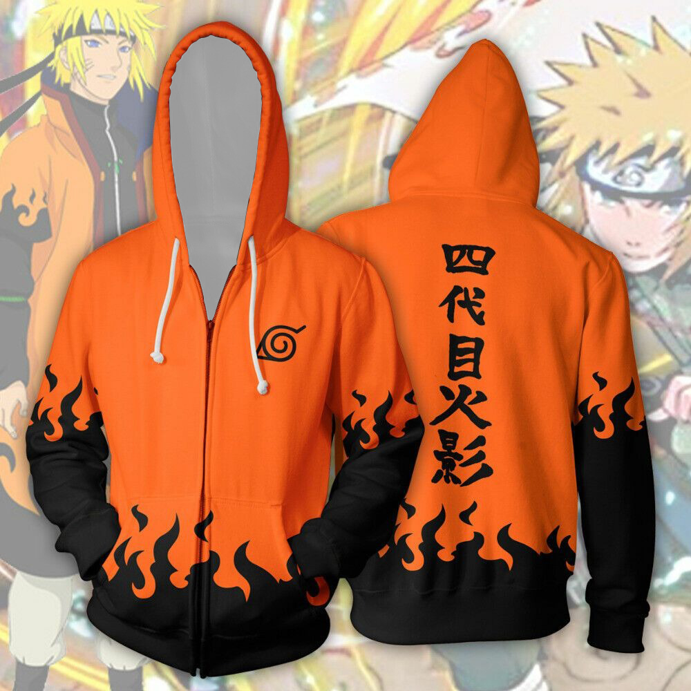 Naruto 4th Hokage Minato Anime - огляд і ціна Women'S Fashion Zip Hoodie