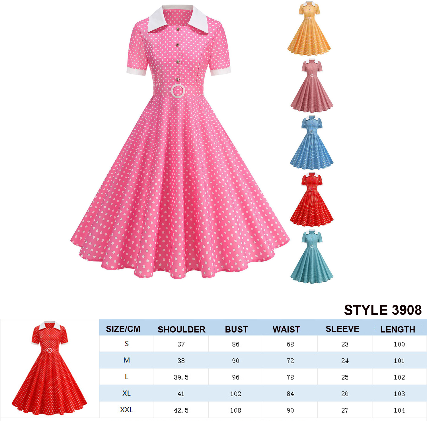 Plaid Vintage Office Summer Dr - огляд і ціна Women'S Fashion From The 60S