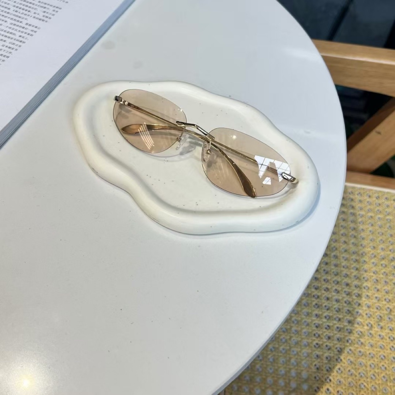 UV400 Rimless Shades, Cat Eye  - огляд і ціна Women'S Fashion Eyeglasses