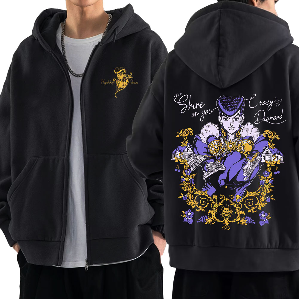 Anime Jojo Bizarre Adventure Z - огляд і ціна Women'S Fashion Zip Hoodie