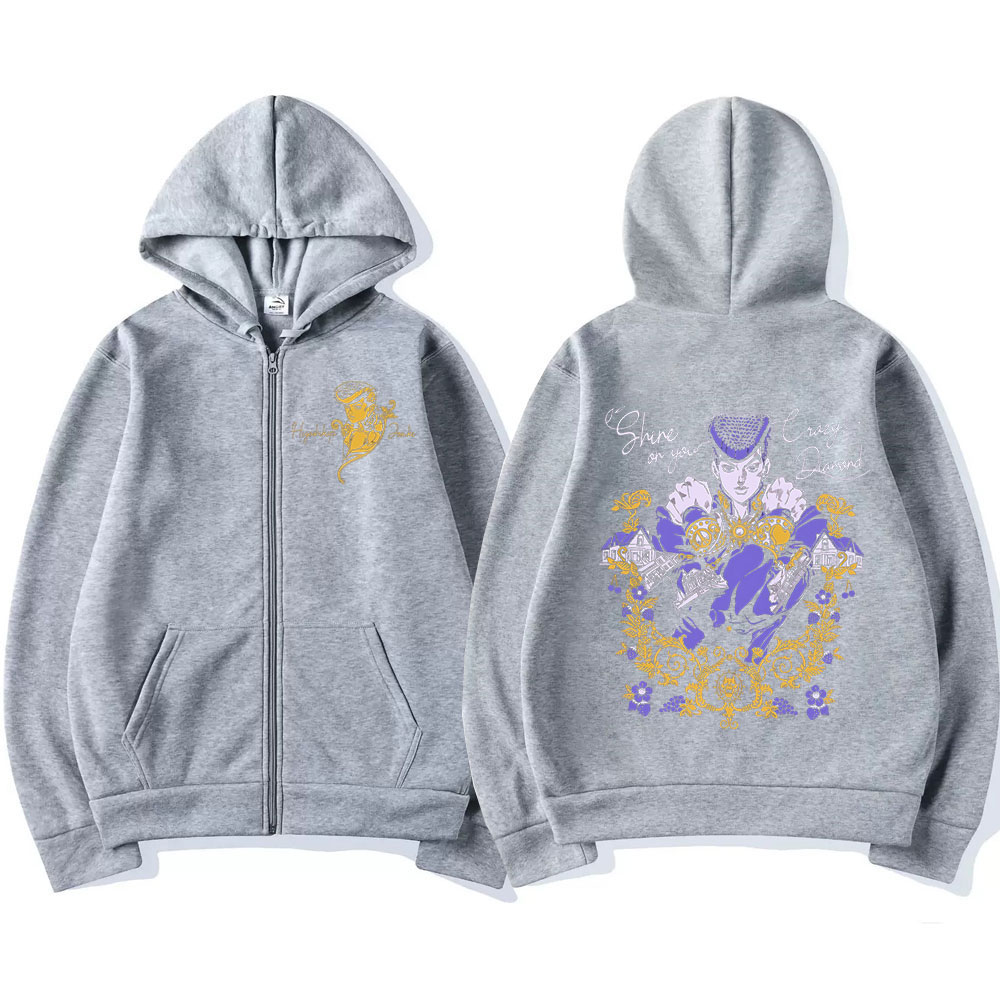 Anime Jojo Bizarre Adventure Z - огляд і ціна Women'S Fashion Zip Hoodie