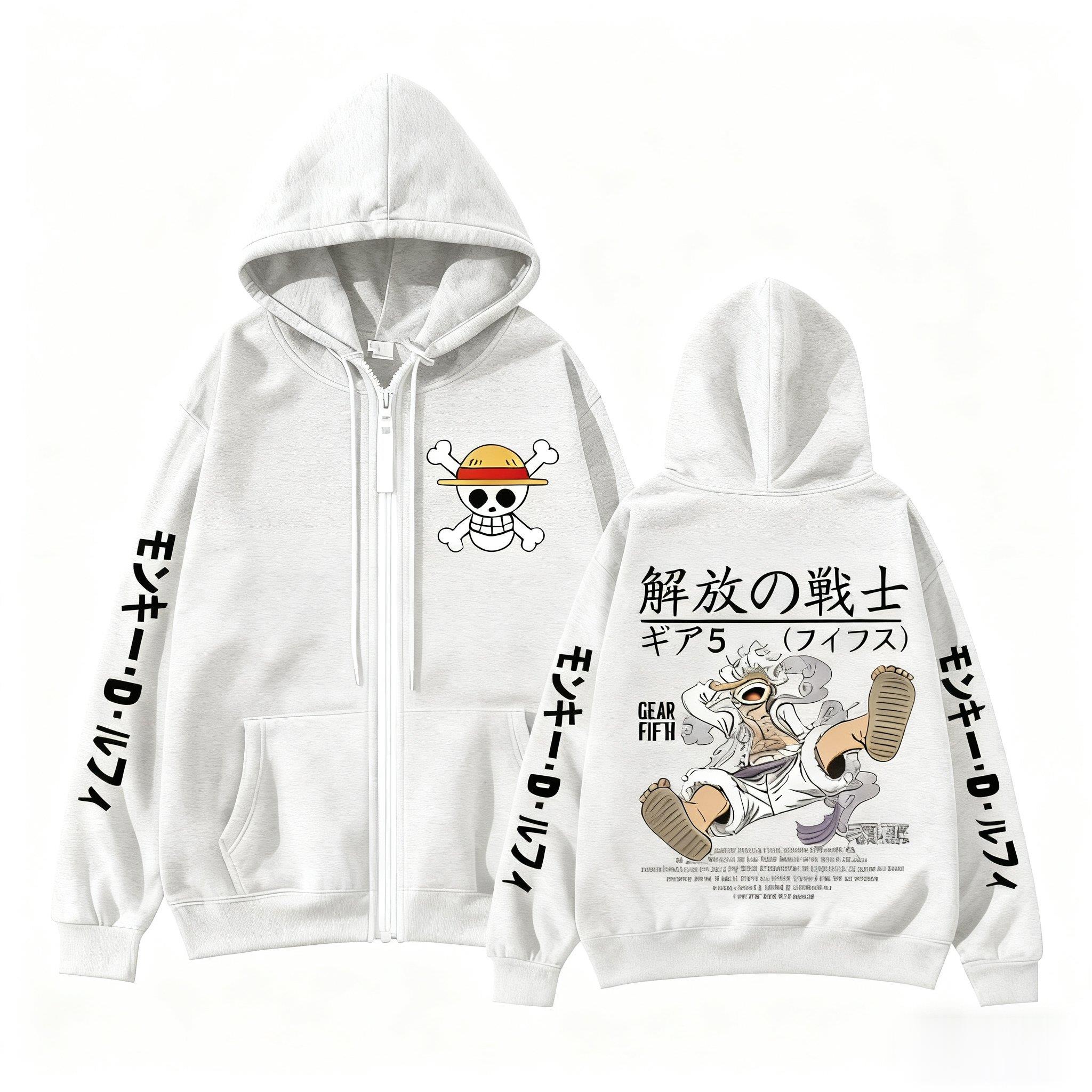 Monkey D Luffy Gear 5 One Piec - огляд і ціна Women'S Fashion Zip Hoodie