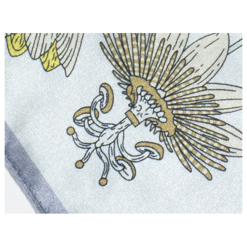 Luxury Print Square Silk Scarf - огляд і ціна Women Fashion Drawing