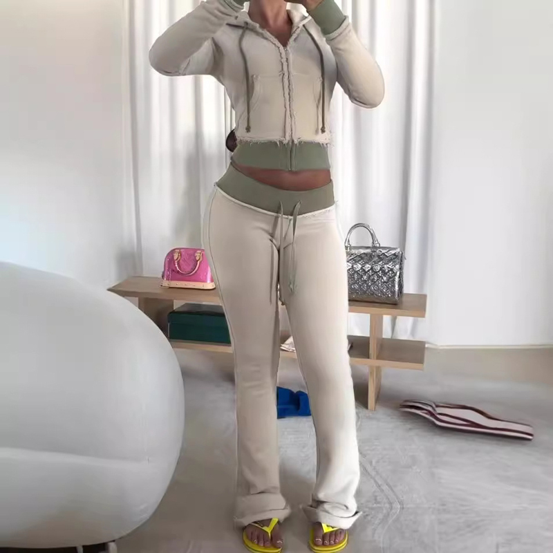 2 Two Piece Lounge Set Women C - огляд і ціна Women'S Fashion Zip Hoodie