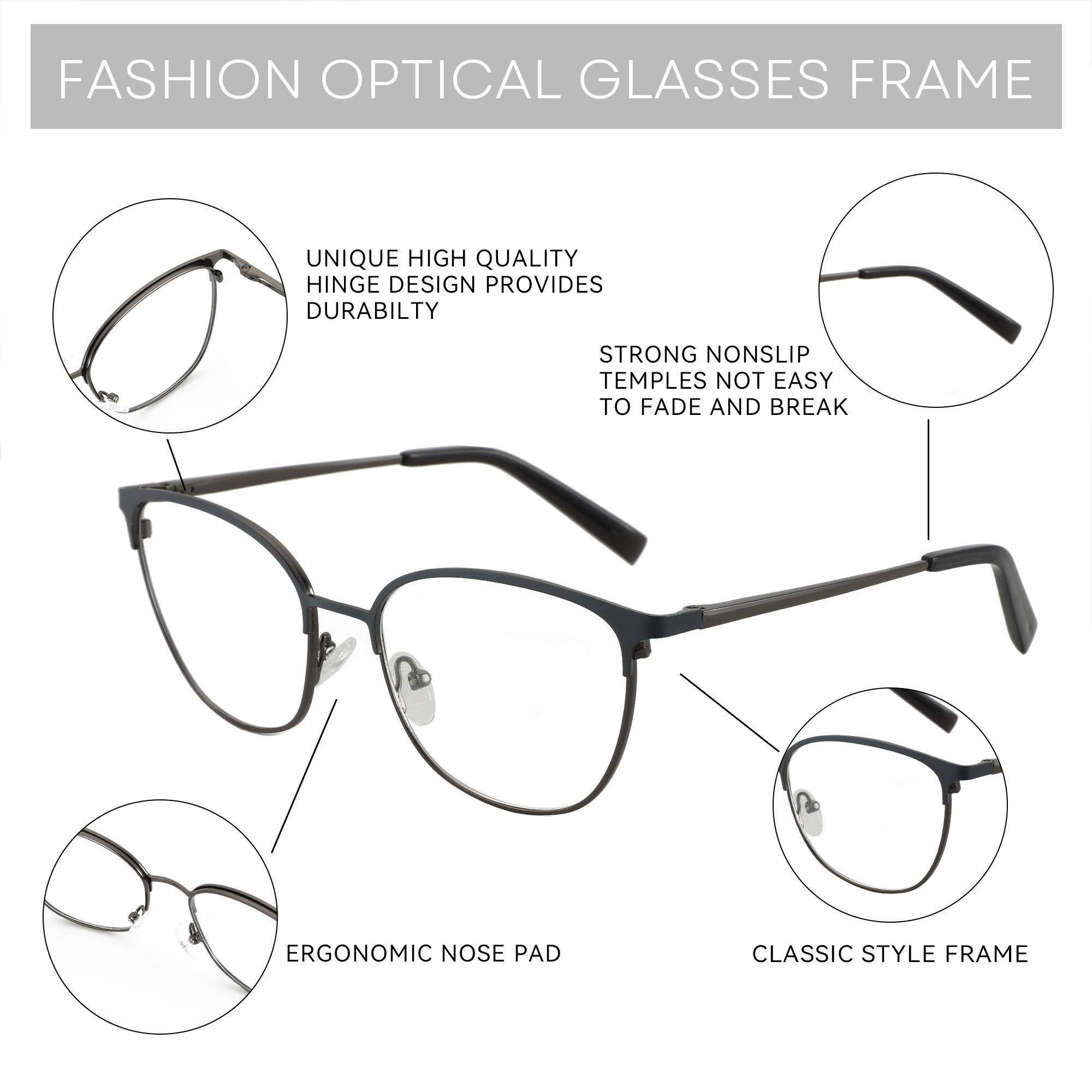 ZENOTTIC Fashion Square Optica - огляд і ціна Women'S Fashion Glasses Non Prescription