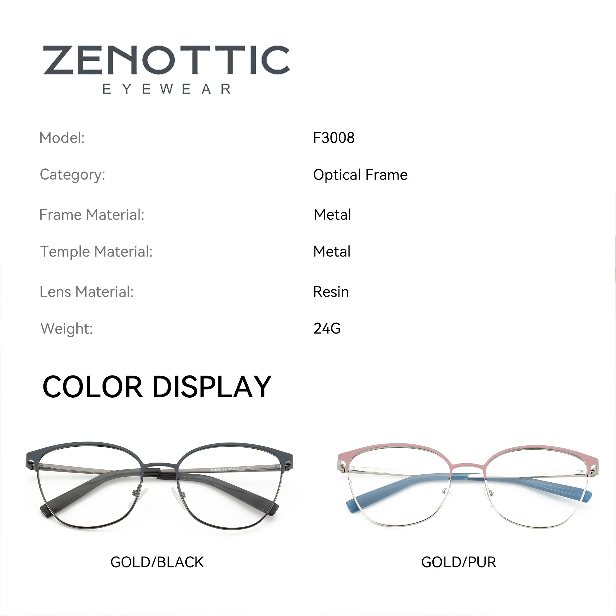 ZENOTTIC Fashion Square Optica - огляд і ціна Women'S Fashion Glasses Non Prescription