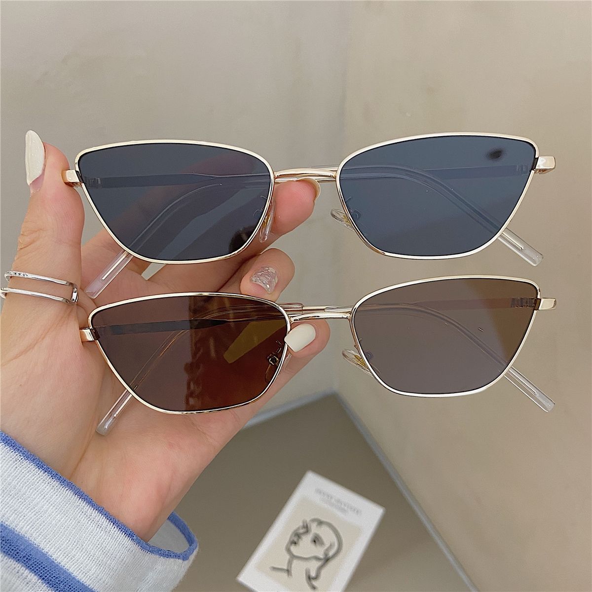 Fashionable Rhombus-Shaped Met - огляд і ціна Women'S Fashion Eyeglasses