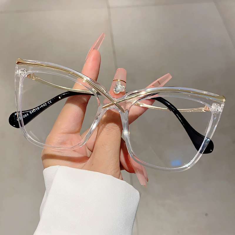 KAMMPT Oversized Cat Eye Eyegl - огляд і ціна Women'S Fashion Glasses Non Prescription