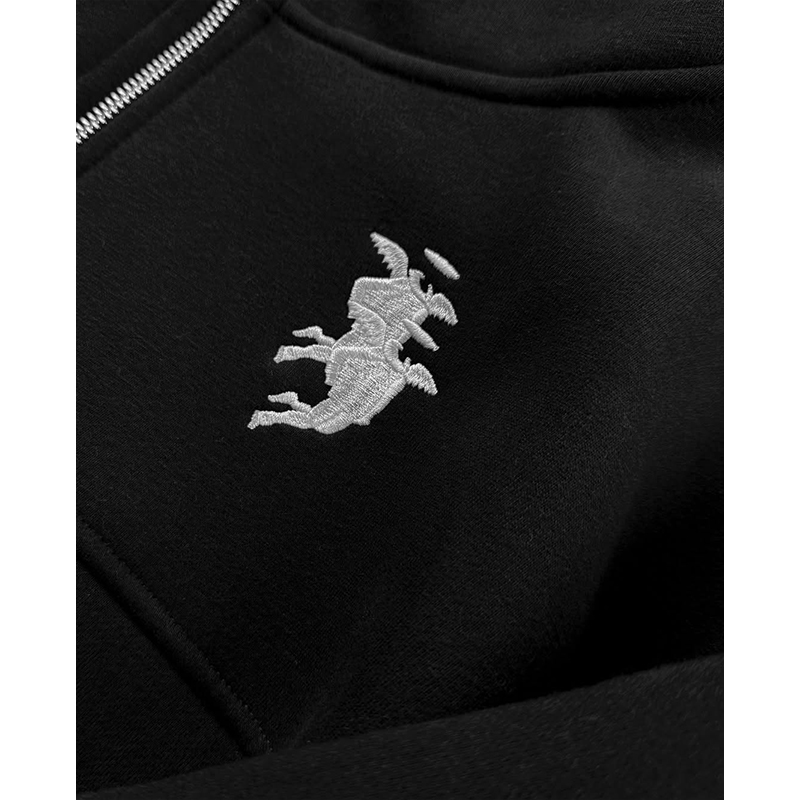 Embroidery Graphic Streetwear  - огляд і ціна Women'S Fashion Zip Hoodie