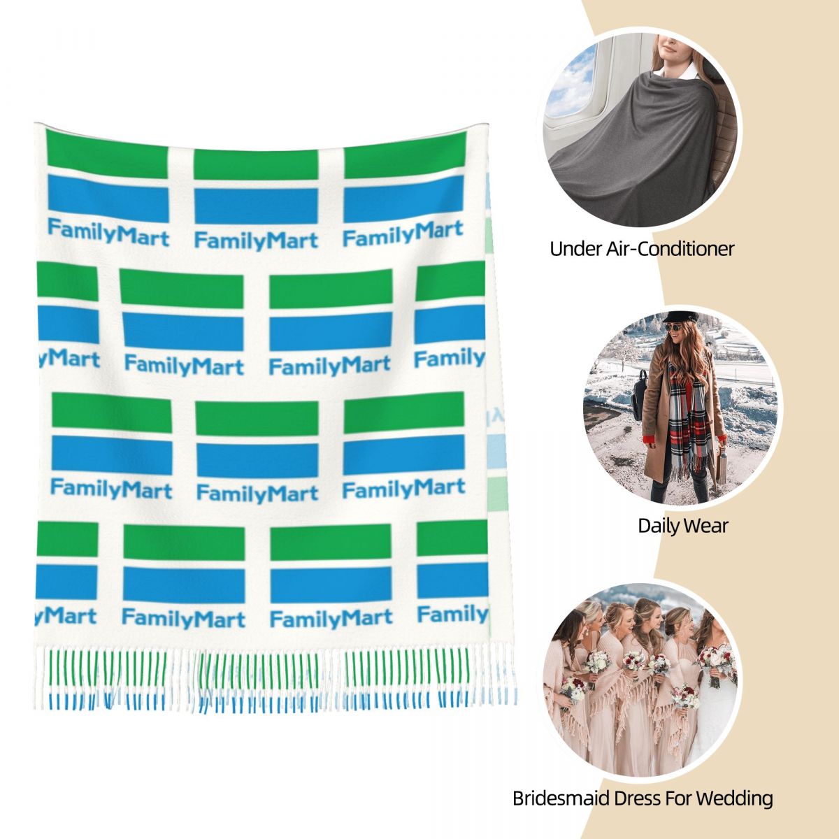 Family Mart Scarf Tassel Scarv - огляд і ціна Women'S Fashion Mart