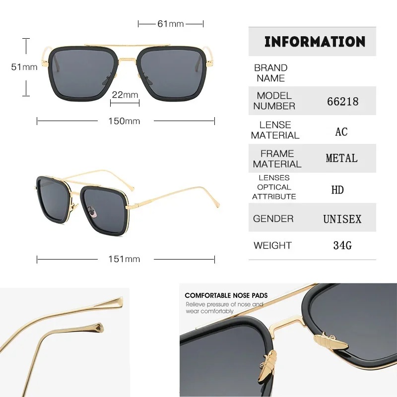 Steam Punk Tony Stark Sunglass - огляд і ціна Women'S Fashion Eyeglasses